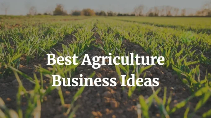 best agriculture business ideas