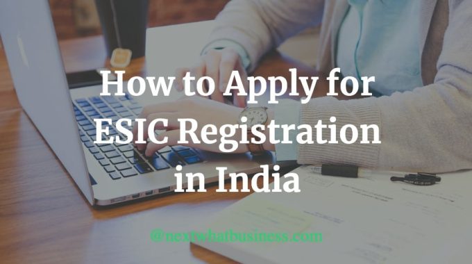 how to apply for esic registration online in India