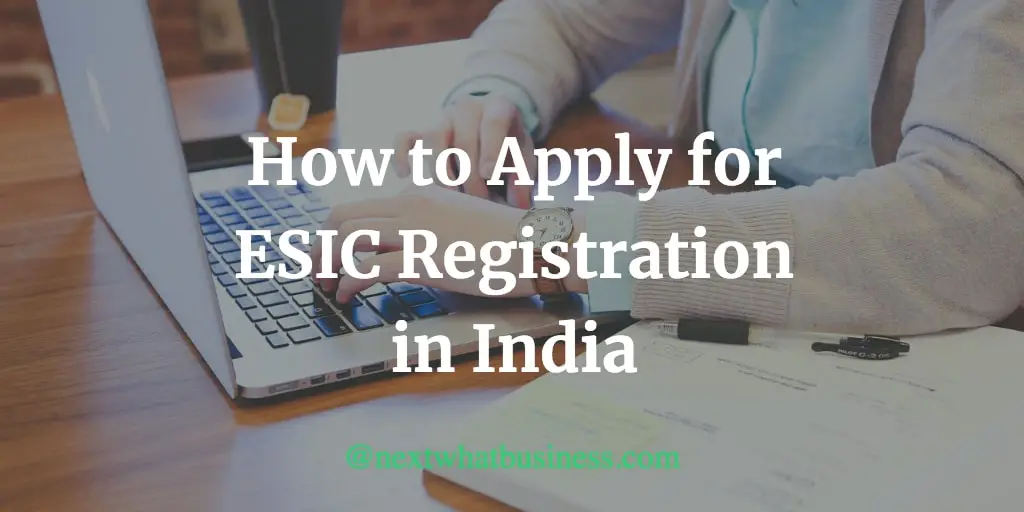 how to apply for esic registration online in India