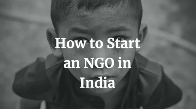 how to start an ngo in India