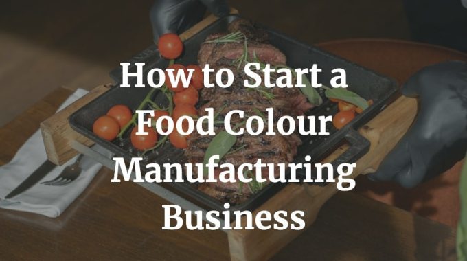 how to start a food colour manufacturing business