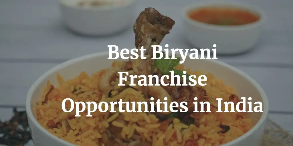 best biryani franchise opportunities in India