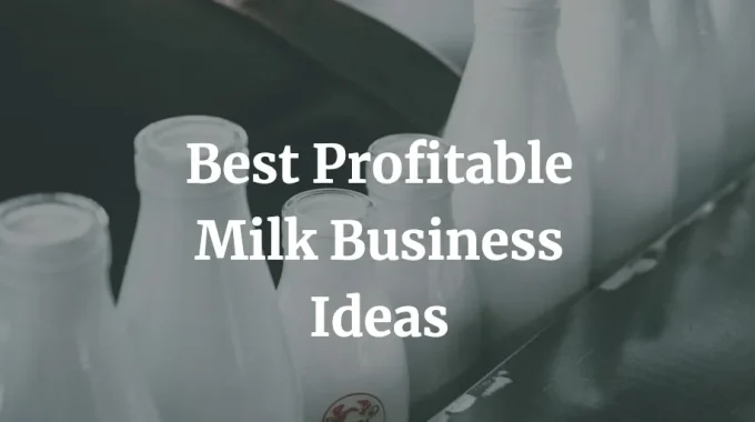 list of the best milk business ideas