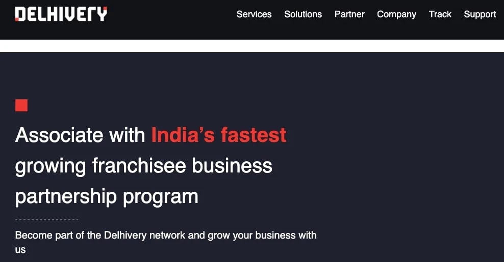 delhivery franchise
