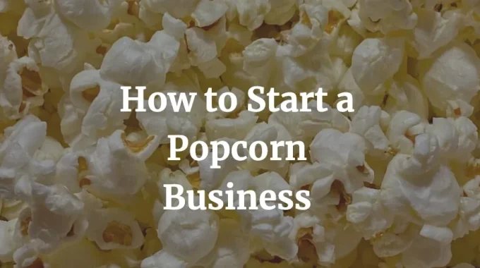 how to start a popcorn business