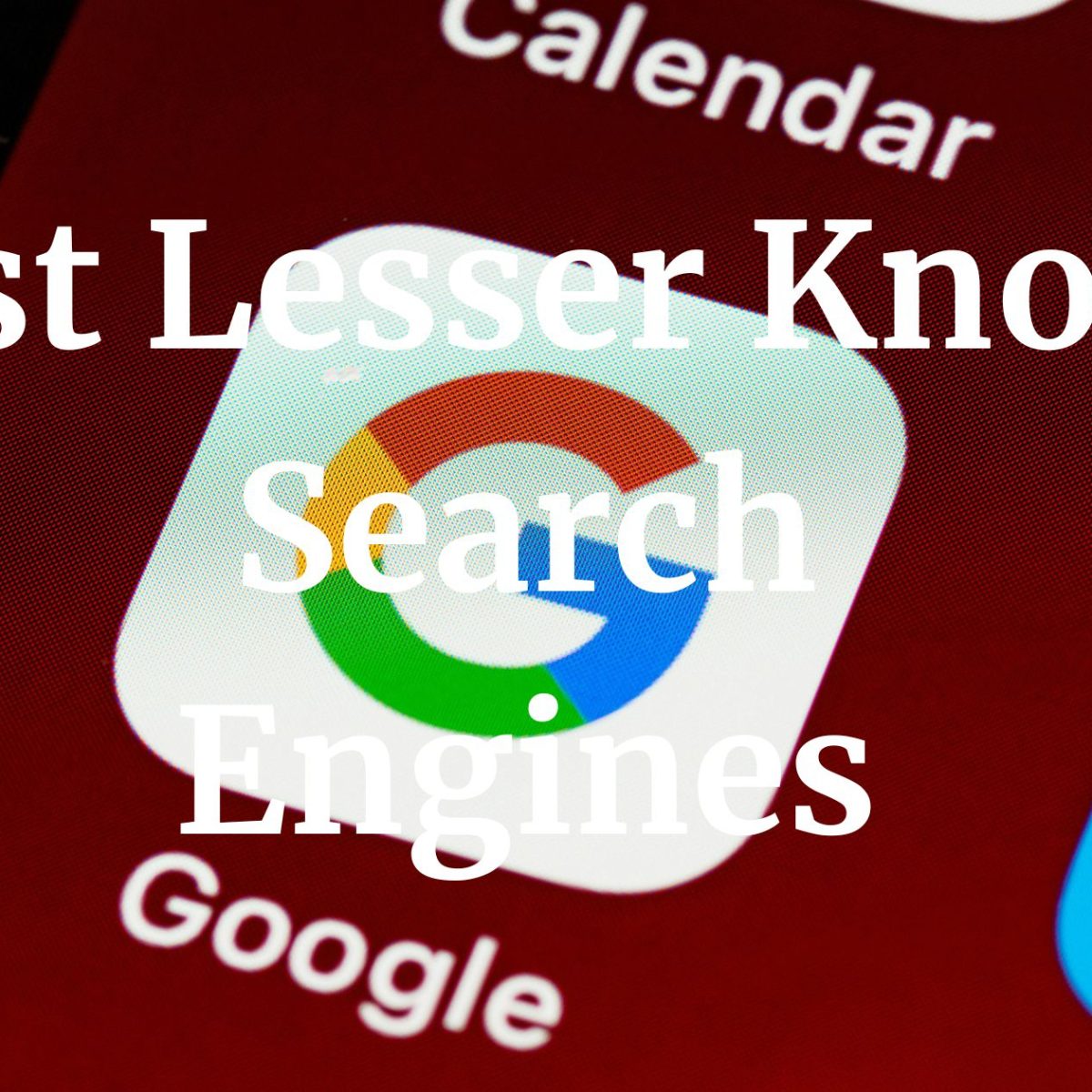 lesser known search engines