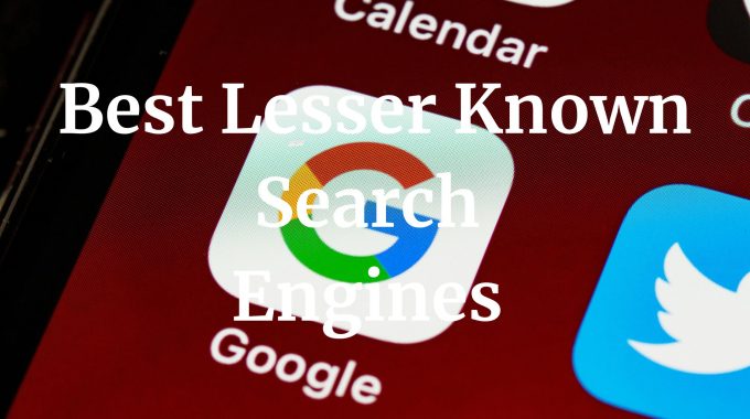 lesser known search engines