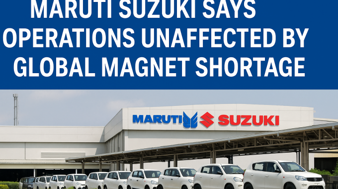 maruti suzuki unaffected by global magnet shortage