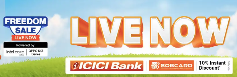 flipkart feedom offers