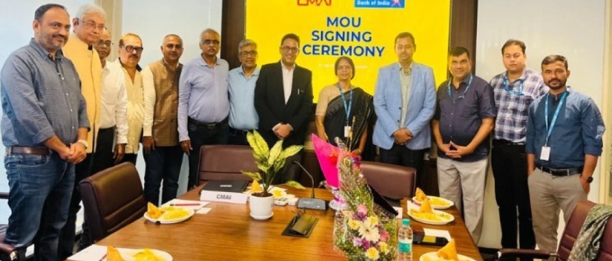 cmai signs mou with bank of india