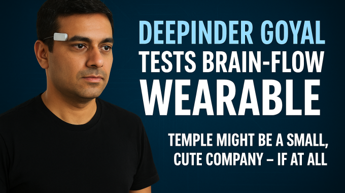 deepinder goyal new startup temple